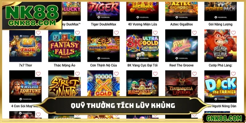 Quỹ thưởng tích lũy khủng